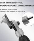Jikbeed metal nibbler drill attachment with hex shank for cutting thin sheet metal under 21 gauge, gear-driven cutter