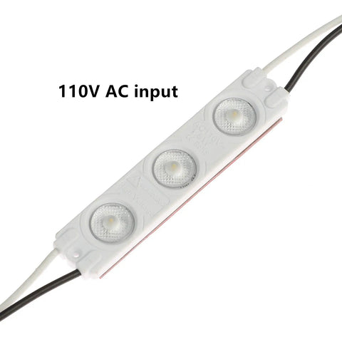 110V AC LED Module White 1.5W Decorative Light for Letter Signs and Advertising Displays With Adhesive Tape Backing