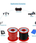 14 Gauge Silicone Wire Spool Dual Conductor Red And Black 40 Ft Each Super Flexible Stranded Tinned Copper Wire for RC and Auto Projects
