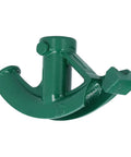 Get The Job Done Fast With This Cast Iron Manual Pipe Bender, durable green metal tool for bending pipes at angles.