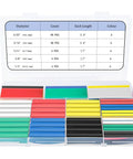Open case of Heat Shrink Tubing Kit With 114 Pieces, Three To One Adhesive Lined, Marine Grade Waterproof, Six Colors, Five Sizes