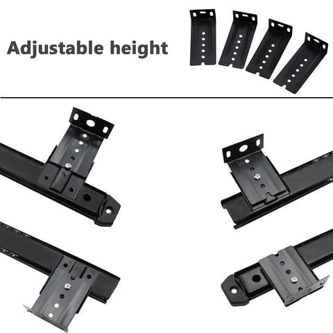 14 Inch Heavy Duty Drawer Slides With Ball Bearing Telescopic Rails, Silent Smooth Operation, Two Stage Pull Out, 40kg Load, Steel Anti Rust Coating, Closed 350mm, Extended 570mm, 35mm Wide adjustable height bracket set