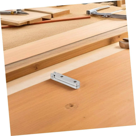 Durable Zinc Alloy Small Box Hinges 12 Pack For Jewelry Boxes And Wooden Furniture 90 Degree Right Angle Hinges installed on wood