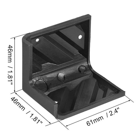 Heavy Duty Speaker Corner Protectors And Cabinet Edge Guards For Stackable Guitar Amps Hella Scratch Proof Polypropylene Angle Covers 8 Piece Set, 46x46x61mm