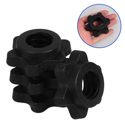 8 Pack Barbell Screw Collars Nonslip Weight Lifting Clips For Dumbbells And Bars Durable Plastic Construction Easy To Use Gym Accessories