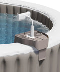 Hot Tub Table Tray With Adjustable Phone Holder And Dual Drink Caddies For Outdoor Pools And Spas, Easy Tool Free Setup