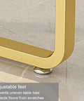 Adjustable feet of Badass 2 Pack Heavy Duty Steel Table Legs Industrial Modern Style for stable support and floor protection.