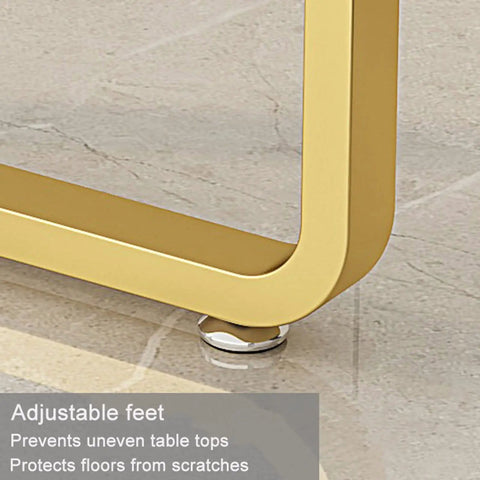 Adjustable feet of Badass 2 Pack Heavy Duty Steel Table Legs Industrial Modern Style for stable support and floor protection.
