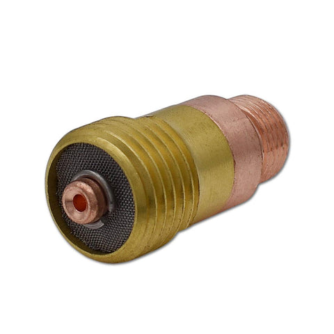 Stubby Pro Grade Gas Lens TIG Torch Consumables Kit For WP17 WP18 WP26 copper collet body gas lens close-up