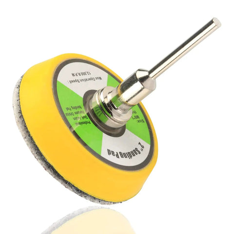 Fifty Piece Two Inch Rotary Sanding Discs Kit With One Eighth Inch Shank Backing Pad And Hook And Loop Holder For Dremel Rotary Tool Sandpaper Set