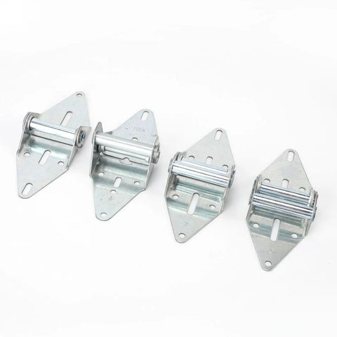 Beefed Up Heavy Duty Garage Door Hinge Kit With 14 Gauge Steel For Seven Sixteenth Inch Rollers Includes 1 2 3 4 Hinges And Self Drilling Screws Easy Replacement Rust Resistant Durable Build, 14 gauge steel garage door hinges 1-4