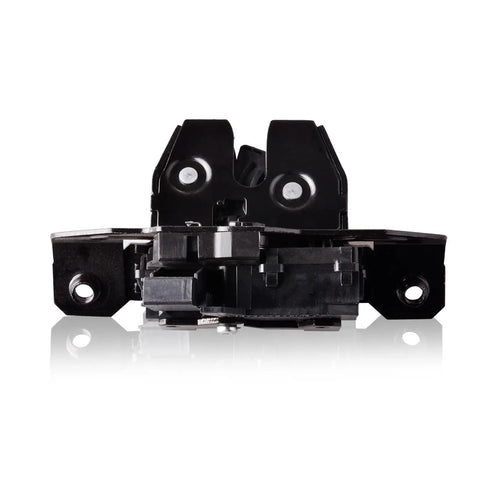 Heavy Duty Liftgate Latch Trunk Lock Actuator Plug And Play Boss Grade Replacement for GM vehicles, shown from the front.