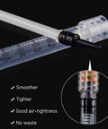 1ml Syringe With 25G 1Inch Needle In Blister Pack, Individually Sealed, Precise Dosing, Clear Large Graduation, Easy One Hand Plunger