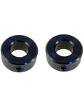 Two Pack One Half Inch Bore Shaft Collar With Set Screw, Steel Black Oxide Finish