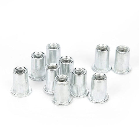 20 Pieces Aluminum Alloy Rivet Nut Kit Set M6 X 10 Rivet Nuts Fasteners For Auto DIY And Hardware Projects Heavy Duty Built To Last