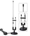 Beefed Up Magnetic Dual Band Car Antenna Signal Booster For Ham Radios 2m 70cm VHF UHF High Gain PL259 with coaxial cable