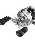 Calcutta 201HG Jigging Fishing Reel With X Ship Compact Carbon Body for light jigging, shown from an angled top view.