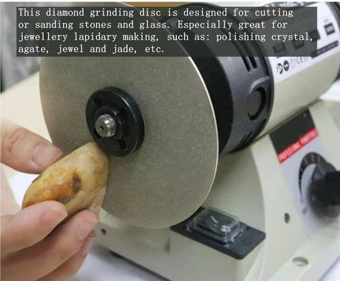 Diamond Polishing Disc Set Six 6 Inch Flat Lap Wheels With 80 400 600 800 1500 3000 Grit for sanding stone on grinder