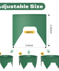 DIY Plant Grow Ring Kit With 40 Segments To Build 7 Inch, 10 Inch Or 12.5 Inch Edging For Veggies, Herbs And Flowers size guide