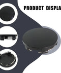 No Hassle Drop In Wheel Center Caps Tough Abs Hub Covers, 60Mm Outer, 56Mm Inner Diameter in glossy black finish.