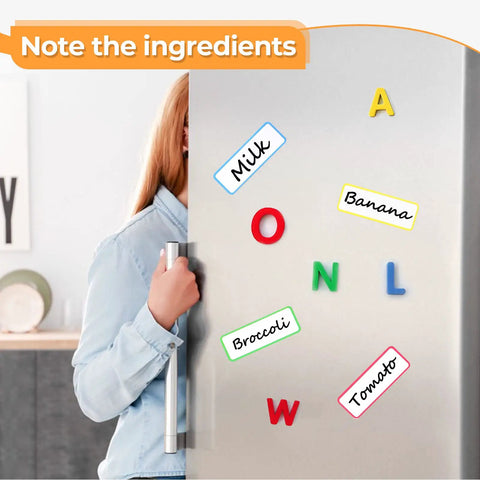 Kickstart Your Everyday Workflow With These Fifty Four Strong Magnetic Dry Erase Labels And Reusable Colorful Name Tags That Offer A Slick Slide On Any Metal Surface