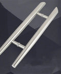 Matte Black Stainless Steel Round Tube Door Handle Set For Push And Pull Doors Thickened Design With Silent Lock Slick Smooth Feel