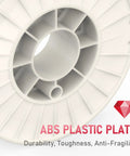 Close-up of ABS plastic spool for ER70S-6 MIG Welding Wire.030 In 10 Lb Solid Carbon Steel, highlighting durability features.