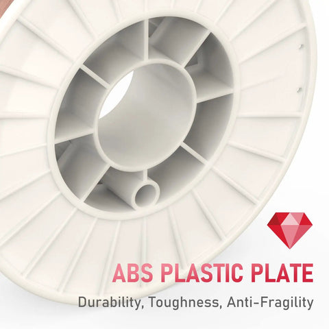Close-up of ABS plastic spool for ER70S-6 MIG Welding Wire.030 In 10 Lb Solid Carbon Steel, highlighting durability features.