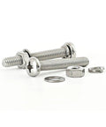 Premium 304 Stainless Steel Hex Socket Round Head Screws And Bolts Kit With Nuts And Flat Washers For Indoor Outdoor Use Heavy Duty Fastener Set For Quick Tightening And Easy Adjustments, bolts with nuts and washers