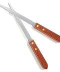 Two Pack Letter Openers With Wood Handle And Stainless Steel Blades For Grab And Go Envelope Slitters For Quick Mail Opening