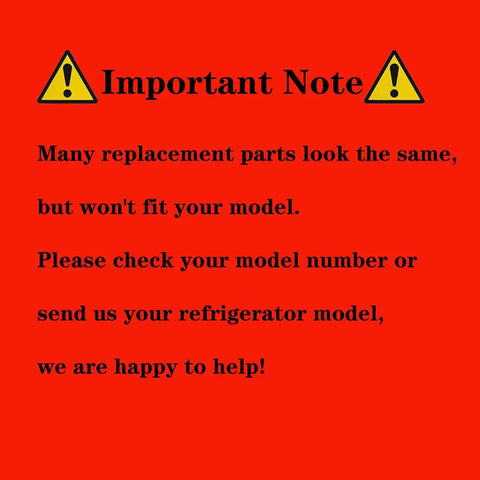Important note on checking model numbers for Whirlpool Refrigerator Door Bin Replacement W10321304 compatibility.