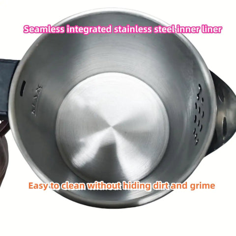 Interior of 0.5L Portable Electric Kettle For Travel And Office Stainless Steel Mini Tea And Coffee Kettle Hot Water Boiler