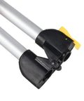 Close-up of Jiawu Foldable Mechanical Distance Measuring Wheel 0-9999.9M, featuring durable plastic and aluminum construction, precise joints.
