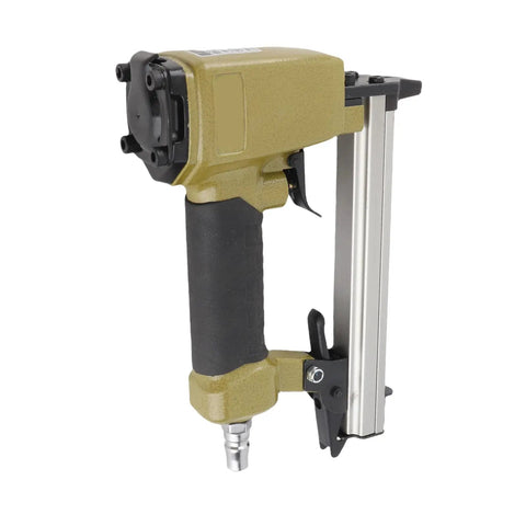 Heavy Duty 18 Gauge Pneumatic Brad Nailer and Narrow Crown Stapler Combo, showing alloy frame and textured grip.