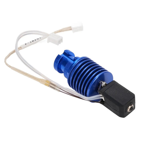 Upgraded V6 Hot End Kit With 0.4mm Nozzle And 60W Ceramic Heater For Ender 3 Pro V2 Prusa i3 MK3S MK3 MK2S 3D Printer Parts Durable Wear Resistant Steel Nozzle Compatible 1.75mm Filament blue hot end with wiring