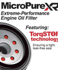 Duramax 6.6L Engine Oil Filter With MicroPure Extreme-Performance And TorqSTOP Technology For 2001-2019 GM Diesels XR