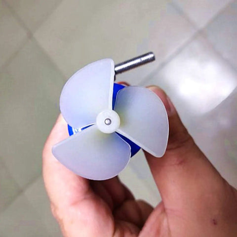 Beefy 7.4V RC Jet Boat Underwater Thruster 16800 RPM CW CCW 3 Blade Propeller close-up view in hand