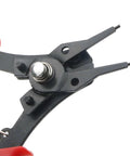 Close-up of 4 In 1 Snap Ring Pliers Set For Removing Retaining Clips Circlips And Snap Rings With Internal External Jaws.