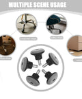 5pc Office Chair Casters for Swivel Chairs Solid PU Silent Wheels displayed in various applications, including an office chair and computer chair.