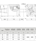 Rock Solid Mini Compact Harmonic Reducer Built Tough As Nails For Robotic Arm Projects And Industrial Motor Drives Delivering A Seamless Fifty To One Speed Reduction Ratio Every Time detailed technical drawing with dimensions and specifications.