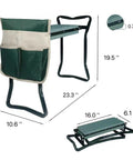 Garden Kneeler And Seat With Thick Cushioned Kneeling Pad Heavy Duty Bench For Kneeling And Sitting Prevents Knee And Back Pain Includes Pouch Bag Green Gift For Gardeners Dads And Moms Go To Must Have For Garden Work