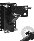 Beefed Up Heavy Duty Spare Tire Carrier Mount For Trailers And Boats, Locking Holder with bolts, fits 4 5 6 lug wheels