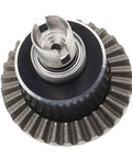 Close-up of 2Pcs Metal Front And Rear Differential Gear Set For WLtoys 1 14 144010 144001 144002 And 1 12 124016 RC Cars, CNC steel 