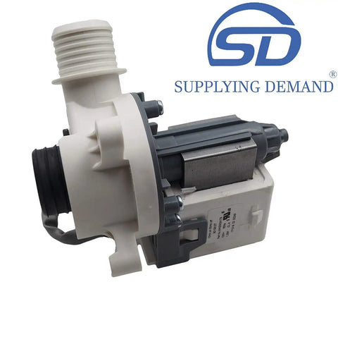 Front Load Washer Drain Pump Assembly Replacement For WH23X24178 WH23X28418 WH23X27574 B40-3A01 120V 60Hz 1.25A shown