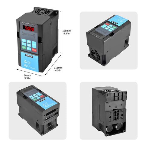 0.75KW 1HP VFD Inverter For CNC Spindle Speed Control, 220V Input And Output, 0 To 3000 Hz, Single Or Three Phase Ready