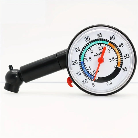 High Precision Mechanical Tire Pressure Gauge For Car And Motorcycle With Analog Dial No Fuss Portable Air Pressure Tool For Safe Driving And Peak Tire Life Daily black analog dial gauge