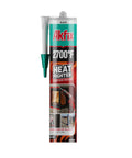 Knockout Heat Resistant Fireplace Sealant Handles 2700 Degrees Like A Pro For Wood Stoves Chimneys Ovens Grills in black tube.