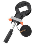 Heavy Duty Adjustable Frame Strap Clamp With No Sweat Handle Tensioner And Tough Four Meter Nylon Webbing for securing wood pieces.
