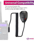 Rugged Shoulder Speaker Microphone For Ham Radio Clear Voice Transmission Compatible With UV 5R UV 82 Patrol Grade Security Gear