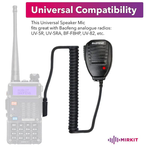 Rugged Shoulder Speaker Microphone For Ham Radio Clear Voice Transmission Compatible With UV 5R UV 82 Patrol Grade Security Gear